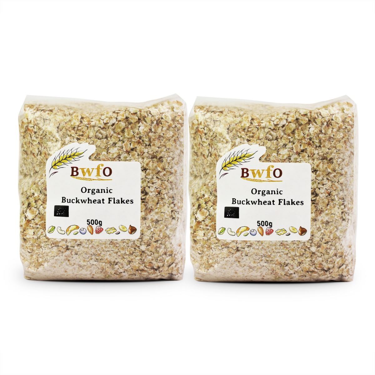 Organic Buckwheat Flakes 1kg | BWFO | Free UK Mainland P&P