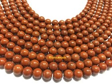 Red Jasper Round 8mm Ball Smooth Gemstone Beads 14"Inch 1 Strand