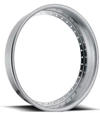 20X2.5 OUTER CHROME BARREL LIP 40 HOLE 3 PIECE WHEEL