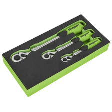 Sealey S01285 Ratchet Wrench Extendable 3pc Set