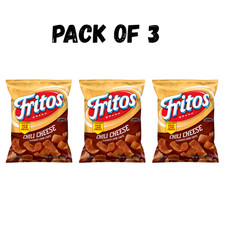  Pack of 3 Fritos Corn Chips Chili Cheese Flavored Snack Chips, 9.25 Ounce Bags