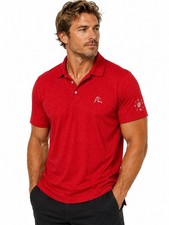 Rhoback Men's Performance Red Polo Shirt