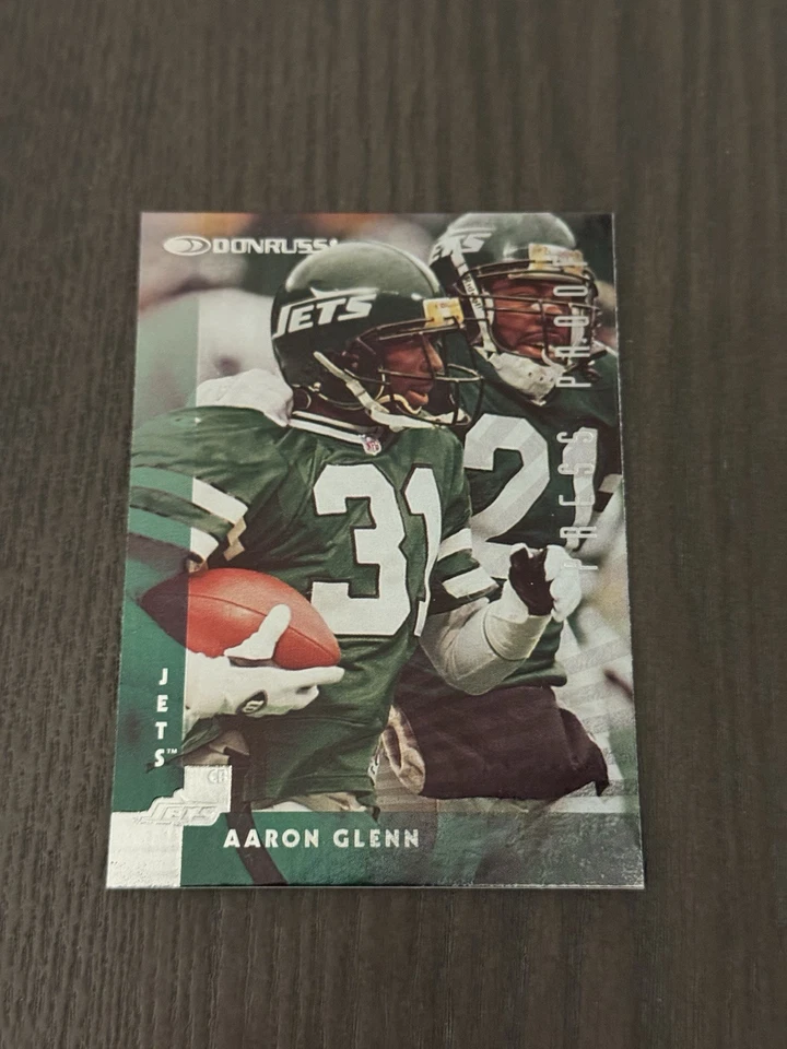 1997 Donruss Silver Press Proof /1500 #177 AARON GLENN New York Jets Card - Image 3 of 3
