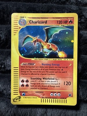 Charizard 6/165 Holo Expedition Base Set 2002 Rare Pokémon heavily played