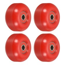 52mm Skateboard Wheels with Bearings Street Wheels Cruiser Wheel 95A, Red 4pcs