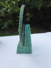 VTG Aztec Calendar Sun Stone Figurine, Mexican Faux Jade Sundial Statue 6 1/2" T — photo 7