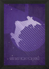 Babylon5 Starfury inspired art deco Framed Wall Art Poster Canvas Print Picture