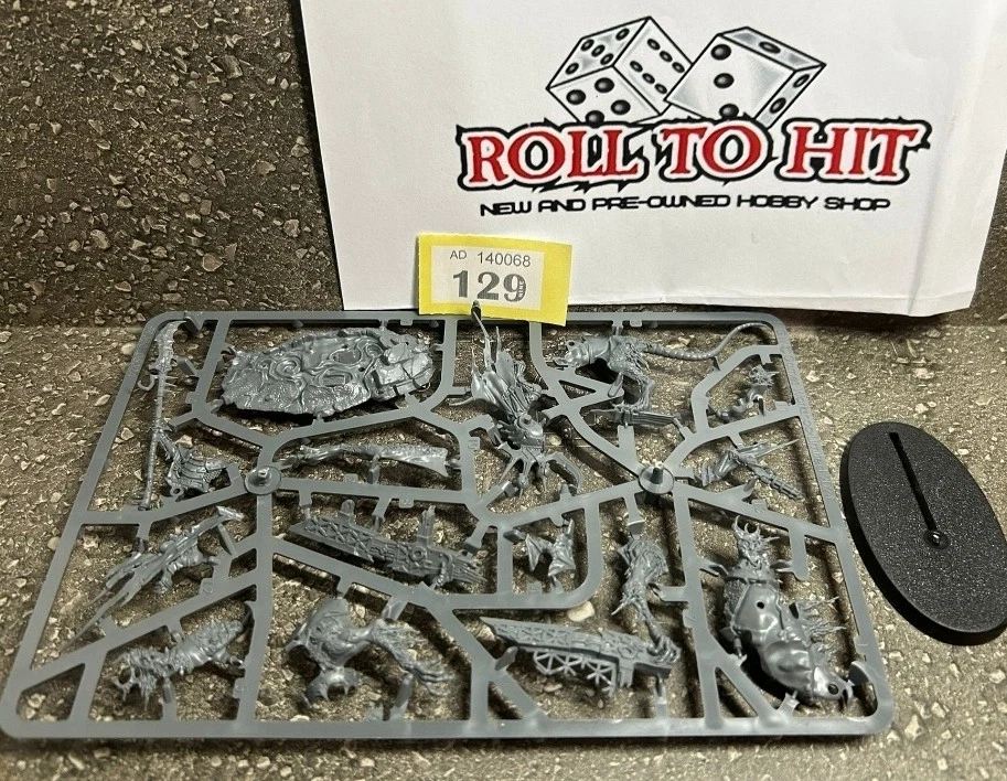 GAMES WORKSHOP Warhammer Age of Sigmar Skaven Clawlord On Gnaw-Beast New On sprue