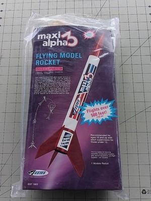 Vintage Estes Maxi Alpha 3 Flying Model Rocket Kit #1903
