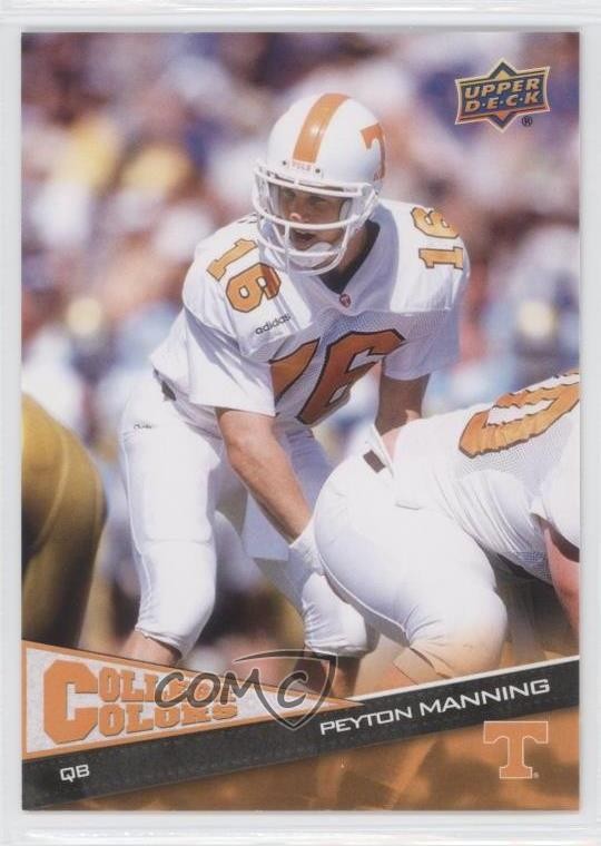 2010 Upper Deck College Colors Peyton Manning #8 HOF 0d9