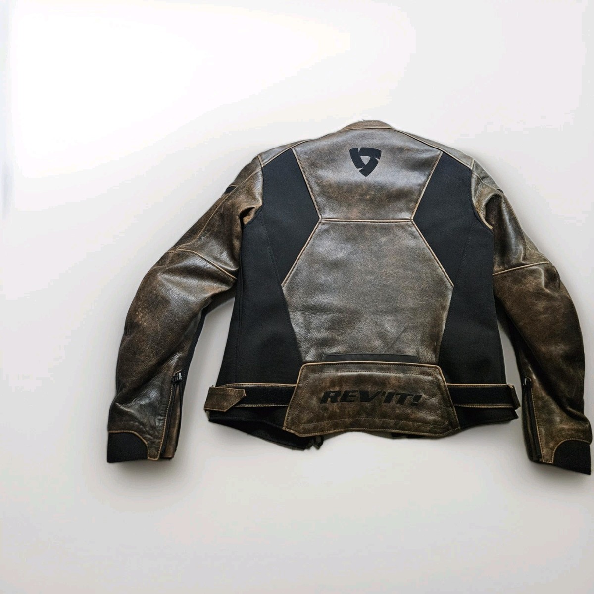 Rev'It Parallax Mens Leather Jacket Vintage Brown EU 50 + Chest