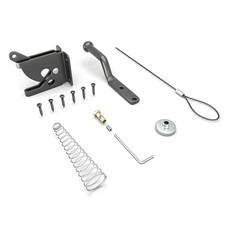 Easy to Use Gate Latch with Adjustable Spring Cable for Wood or Metal Doors