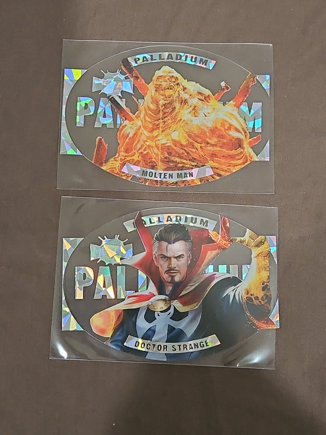 2021 Marvel Metal Universe Spider-Man Dr. Doctor Strange + Molten Man Palladium