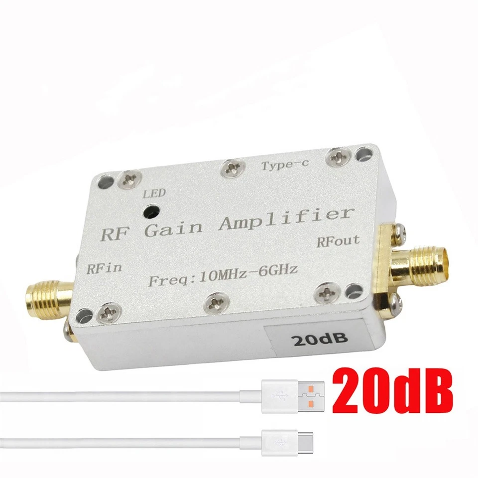 10M-6Ghz Verstärker mit hoher Flacht 10-40DB Front-End-Empfänger RF Signal Drive - Bild 2 von 4