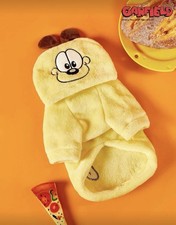 New Garfield ODIE The Dog Pet Costume HOOD EARS Animal Cat Clothes Outfit Sz S