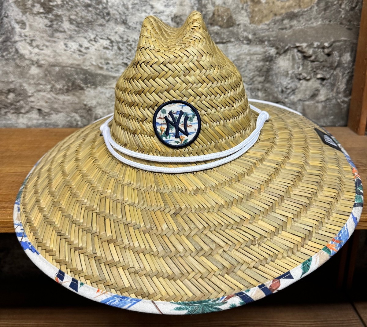 New York Yankees New Era Straw Fisherman lifeguard Gardening Hat