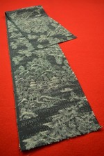 Vintage Japanese Silk Kimono Fabric Textile Remnant Craft Material 37.8"/BX08/35