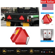 Slow Moving Vehicle Sign 2 Pack 7" x 8" Diamond Grade Reflective Slow Moving Veh