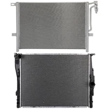 Radiator & AC Condenser Cooling Kit For 2006 BMW 325i 325xi 330i 330xi