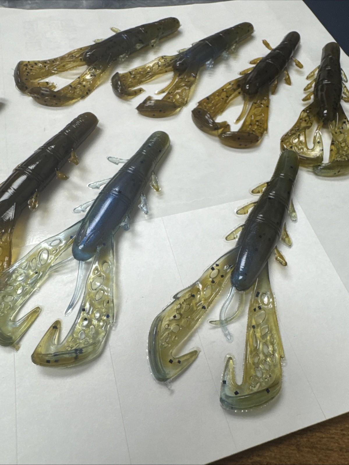 8 custom soft plastic swimbaits Multicolor Beautiful Rootbeer Blue - Image 2