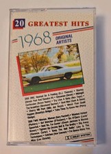 1968 20 Greatest Hits Original Artists Cassette Tape