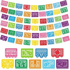 6 Pack Mexican Party Banner, 108FT Cinco De Mayo Decorations, 3 Styles Colorf...