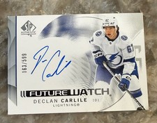 Declan Carlile 2024-25 Sp Authentic Future Watch Auto /599