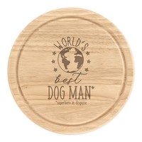 World's Best Hund Mann Rund Zerkleinern KäSebrett Lustig Favorit VerrüCkte Welpe