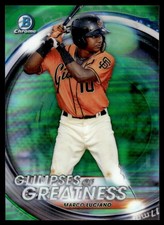2020 Bowman Draft Glimpses of Greatness Green Marco Luciano 26/99 San Francisco