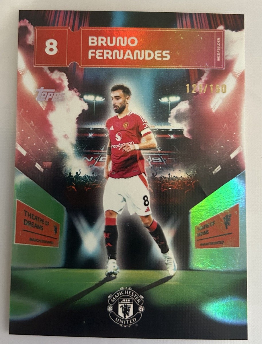 Topps Bruno Fernandes /150 from the Manchester United 24/25 Set