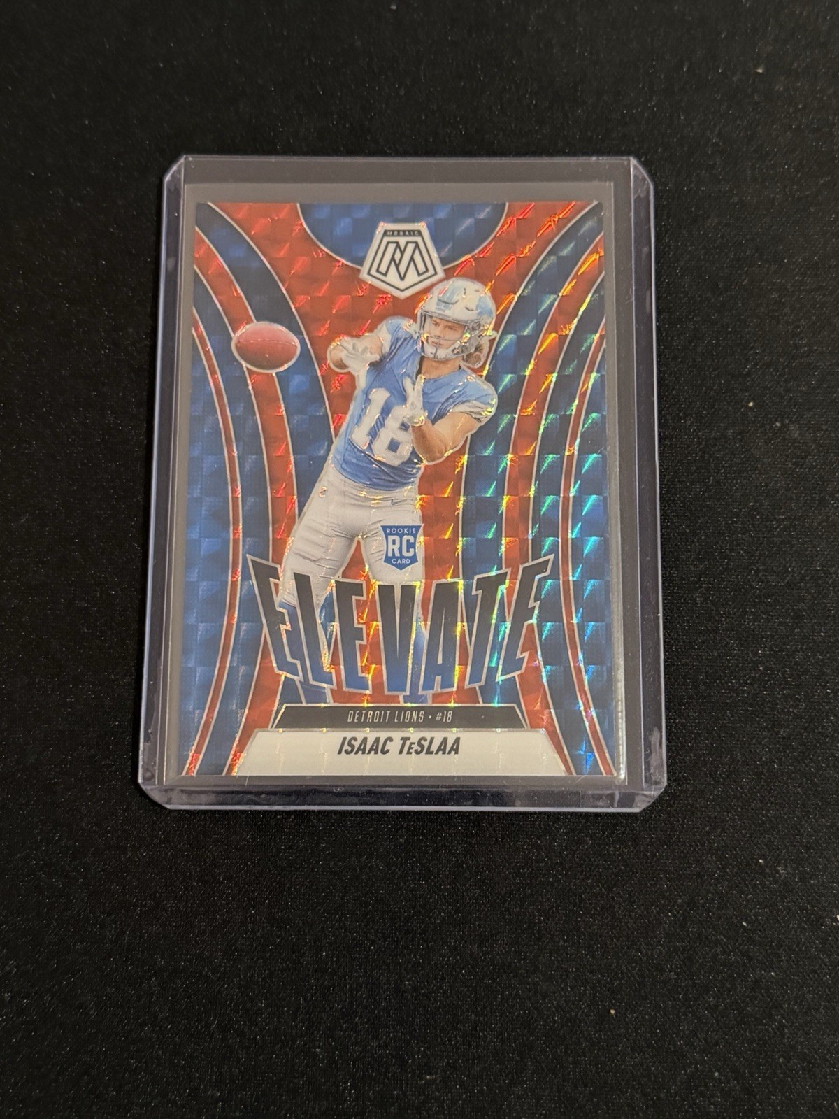 2025 Panini Mosaic #8 Isaac TeSlaa Elevate Mosaic Red Red Mosaic