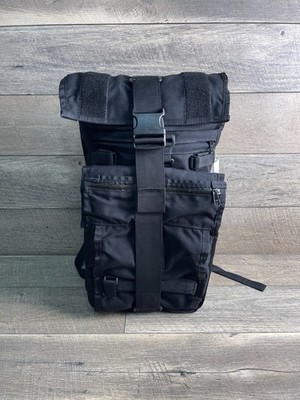 Mission Workshop Rhake Laptop Backpack Black Expandable 22L Roll Top Arkiv Rails