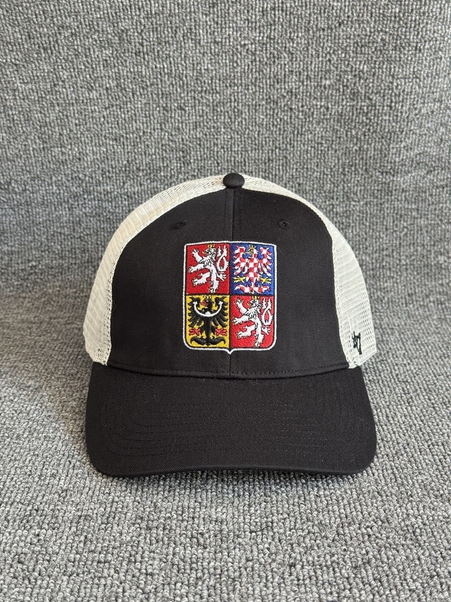 '47 Brand Czech Republic Trucker Snapback Black White OSFA Soccer Hat