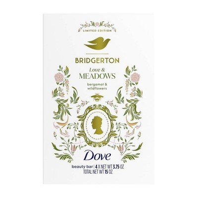 NEW 4xLimited Edition Bridgerton Soap Dove Love & Meadows Bergamot & Wildflowers