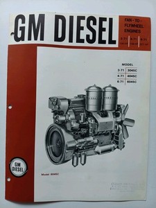 Vintage GM Diesel Fan To Flywheel Engines 3045C, 4045C, 6045C
