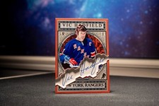 Vic Hadfield New York Rangers Expansion Era Signature Cut Cards - Autographed
