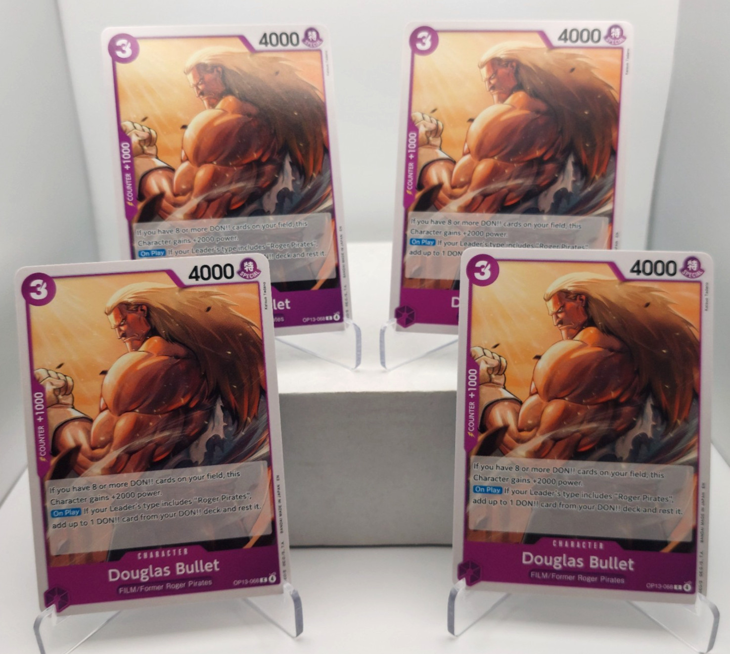 Douglas Bullet Playset - OP13-068 x4 - Carrying On His Will - One Piece TCG