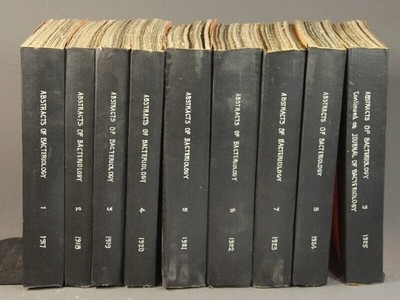 A Parker Hitchens, ed / Abstracts of bacteriology 1917-1925 Medicine