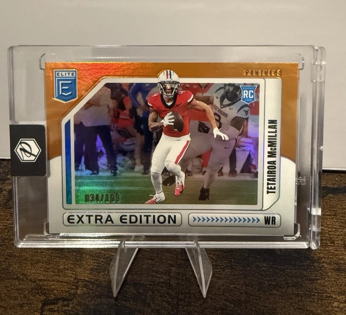 Panini 2025 Donruss Elite Tetairoa McMillan Orange Rookie #128 /199 Panthers