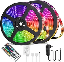 32FT Flexible Strip Light LED Remote Lights Room TV Party Christmas Holiday gift