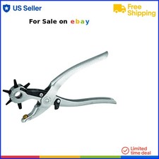 Leather Hole Punch Multi-sized Revolving Tool for Farming Horse Care