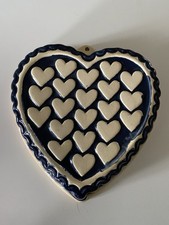 GRAND MOULE EN TERRE VERNISSEE EN FORME DE COEUR ALSACE