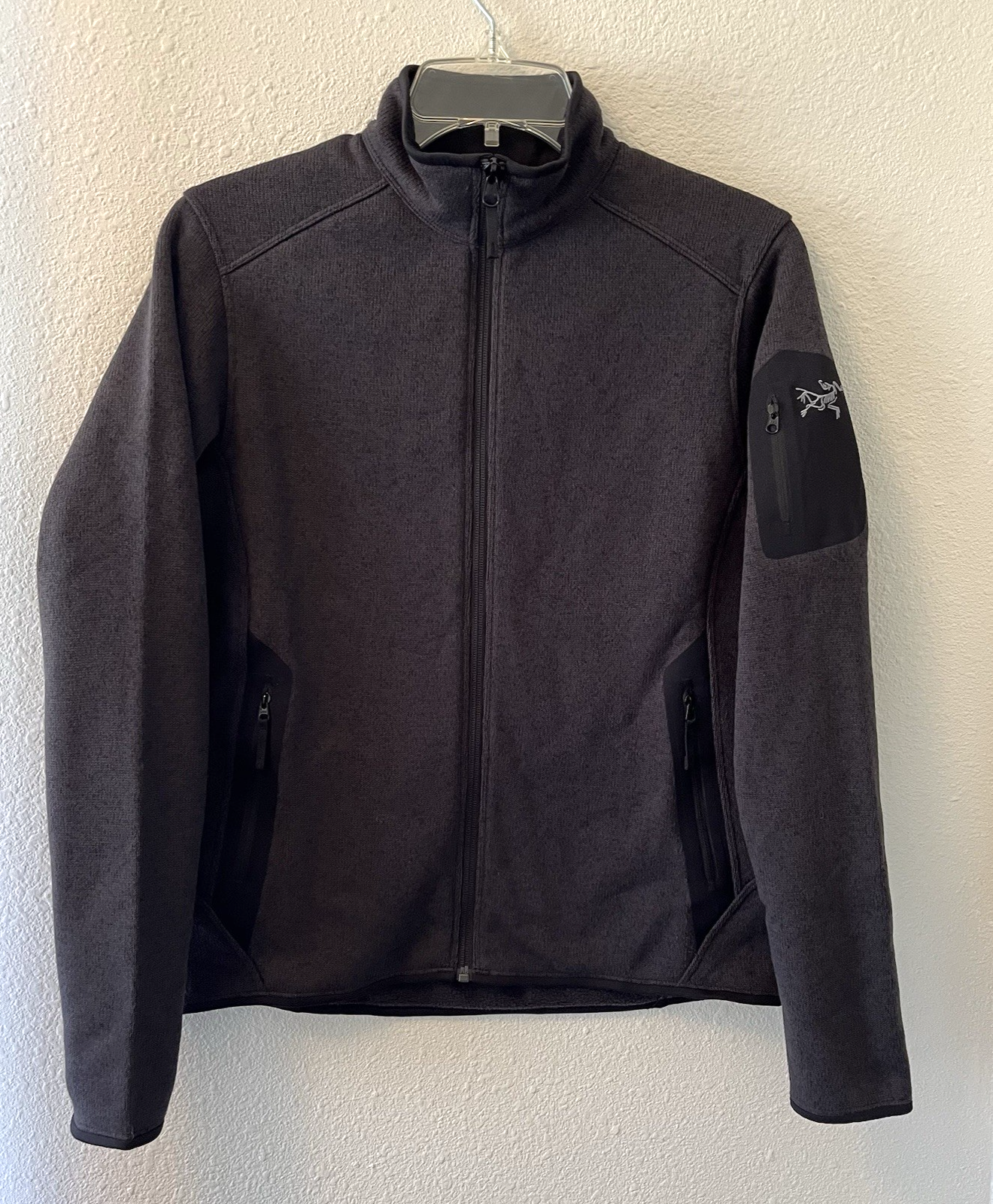 ARC'TERYX Arcteryx Covert Cardigan Giacca Pile Donna Piccolo Nero Erica Zip Tasche