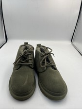 Ugg Women's Neumel Chukka Soft Shearling Ankle Boots Olive Size 5