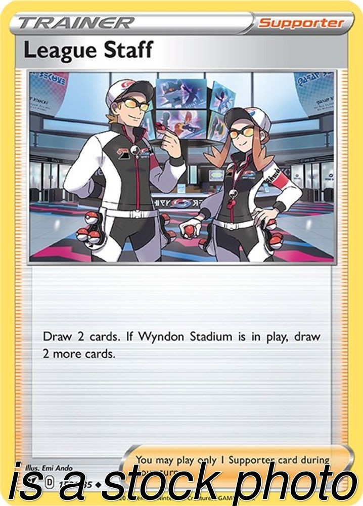 League Staff 153/185 SWSH04: Vivid Voltage Reverse Holofoil Pokemon (LP-NM)
