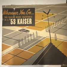 Kaiser-Frazer 1952 "Your New Kaiser" Original Brochure Service Policy Booklet