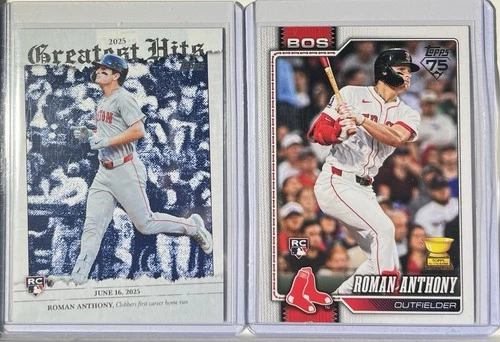 Roman Anthony 2026 Topps Series 1 Rookie Card/Greatest Hits RC Lot Red Sox