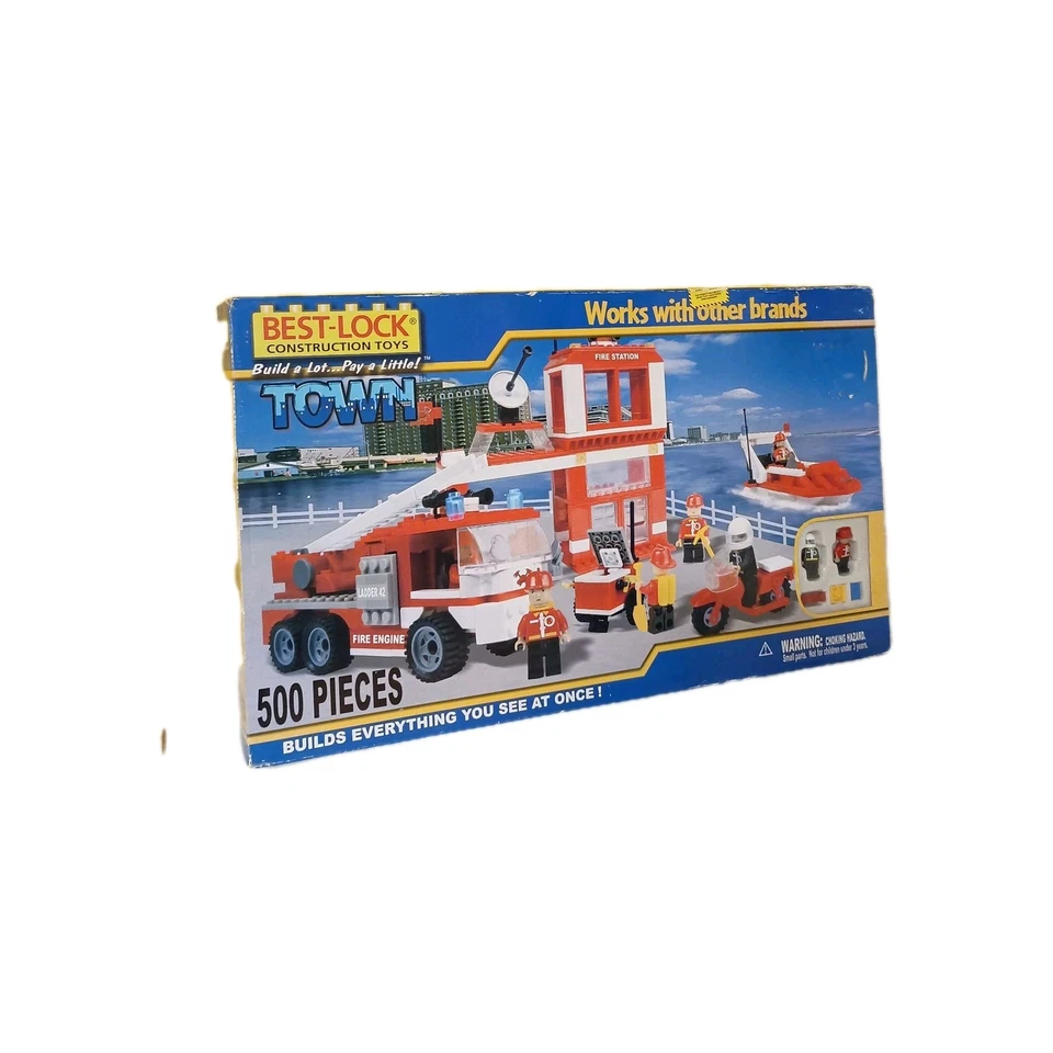 Best Lock Bricks Construction Town Brand New Vintage  - Image 2 of 4