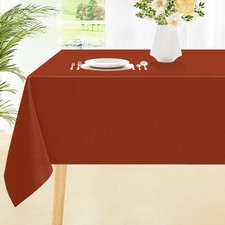 Rectangle Table Cloth, Waterproof Anti-Scratch Polyester Tablecloth, Decorati...