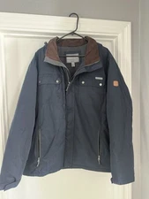 Rugged Elements Men's Trek Jacket Hidden Hoodie Fleece Lined Size X Large